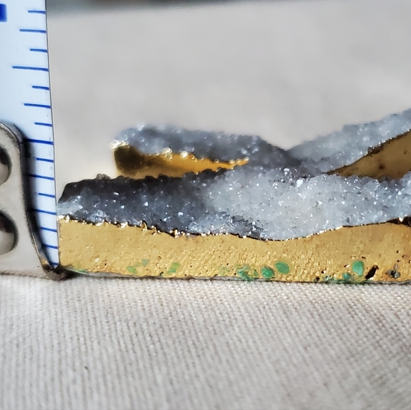 N Drusy Initial Pendant Connector - Picture 4 of 8